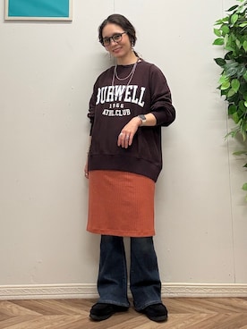 「SOMETHING（サムシング）のアイテム」を使った、いのうえまいさん（レディース・158cm）の秋コーディネート