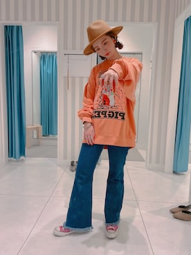 「PEANUTS（ピーナッツ）のアイテム」を使った、y...maiさん（レディース・157cm）の秋コーディネート