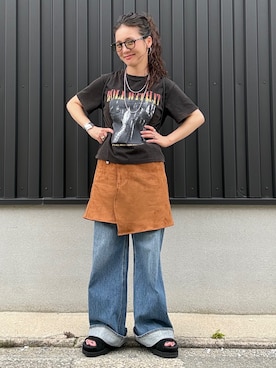 「BACK NUMBER（バックナンバー）のアイテム」を使った、いのうえまいさん（レディース・158cm）の夏コーディネート