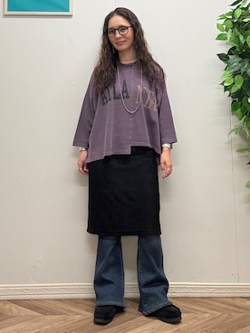 「SOMETHING（サムシング）のアイテム」を使った、いのうえまいさん（レディース・158cm）の秋コーディネート