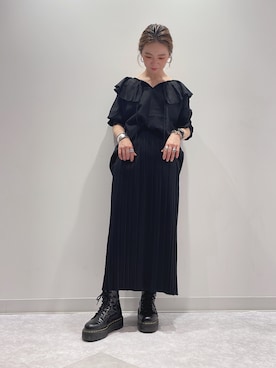 「アイテム（ブーツ）」を使った、y...maiさん（レディース・157cm）の夏コーディネート