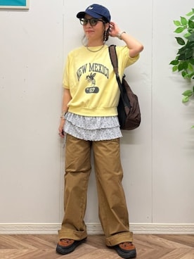 「SOMETHING（サムシング）のアイテム」を使った、いのうえまいさん（レディース・158cm）の夏コーディネート