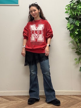 「SOMETHING（サムシング）のアイテム」を使った、いのうえまいさん（レディース・158cm）の秋コーディネート