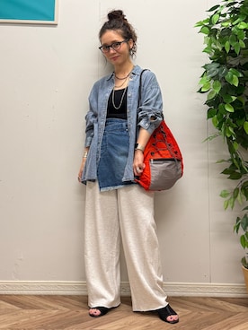 「BACK NUMBER（バックナンバー）のアイテム」を使った、いのうえまいさん（レディース・158cm）の夏コーディネート