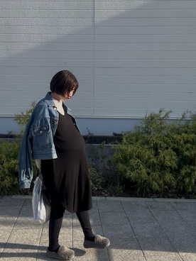 「アイテム（モカシン/デッキシューズ）」を使った、t  i c aさん（レディース・153cm）の秋コーディネート