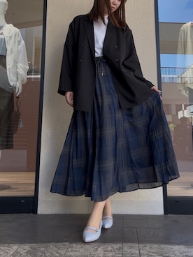 「ITEMS URBANRESEARCH（アイテムズ アーバンリサーチ）のアイテム」を使った、まなかさん（レディース・164cm）の春コーディネート