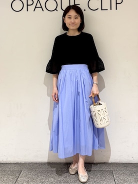 「OPAQUE.CLIP（オペークドットクリップ）のアイテム（バッグ）」を使った、riさん（レディース・162cm）の春コーディネート