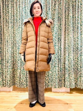 「アイテム（手袋）」を使った、Furuさん（レディース・164cm）の冬コーディネート