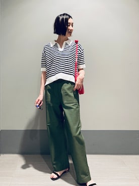 「DESVISIO（デヴィジオ）のアイテム」を使った、Furuさん（レディース・164cm）の春コーディネート