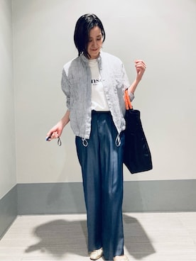 「NOMADIS（ノマディス）のアイテム」を使った、Furuさん（レディース・164cm）の春コーディネート