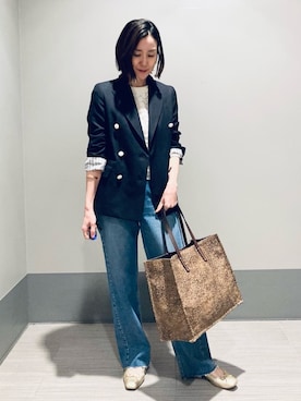 「Kassiopea（カシオペア）のアイテム」を使った、Furuさん（レディース・164cm）の春コーディネート