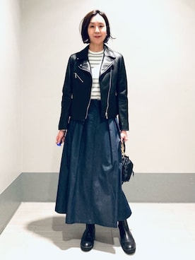 「Kassiopea（カシオペア）のアイテム」を使った、Furuさん（レディース・164cm）の冬コーディネート