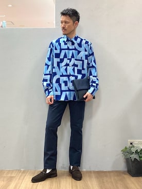 「TAKEO KIKUCHI（タケオキクチ）のアイテム」を使った、シュンさん（メンズ・167cm）の春コーディネート