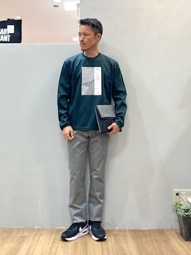 「アイテム（クラッチバッグ、グレー系）」を使った、シュンさん（メンズ・167cm）の夏コーディネート