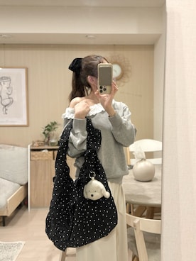 「JUMELLE（ジュメロ）のアイテム」を使った、ふちゃさん（レディース・155cm）の春コーディネート