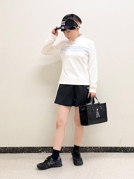「アイテム（サンバイザー）」を使った、kimaさん（レディース・158cm）の夏コーディネート