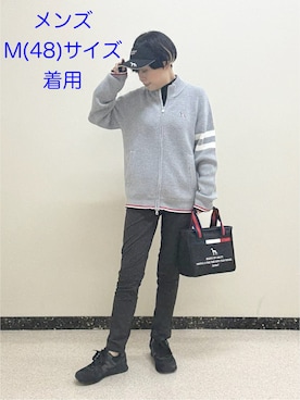 「アイテム（サンバイザー）」を使った、kimaさん（レディース・158cm）の秋コーディネート