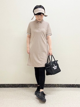 「アイテム（サンバイザー）」を使った、kimaさん（レディース・158cm）の春コーディネート