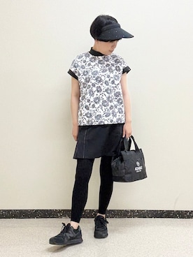 「アイテム（サンバイザー）」を使った、kimaさん（レディース・158cm）の春コーディネート