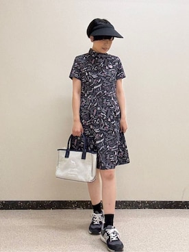 「アイテム（サンバイザー）」を使った、kimaさん（レディース・158cm）の春コーディネート