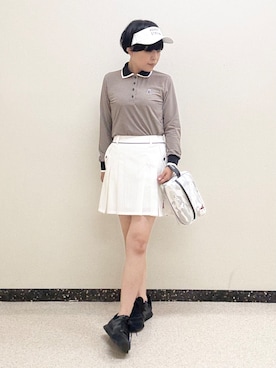 「アイテム（サンバイザー）」を使った、kimaさん（レディース・158cm）の夏コーディネート