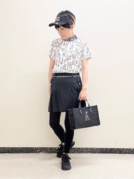 「アイテム（サンバイザー）」を使った、kimaさん（レディース・158cm）の冬コーディネート