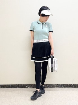 「アイテム（サンバイザー）」を使った、kimaさん（レディース・158cm）の冬コーディネート