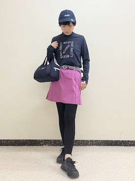 「adabat（アダバット）のアイテム（キャップ）」を使った、kimaさん（レディース・158cm）の春コーディネート