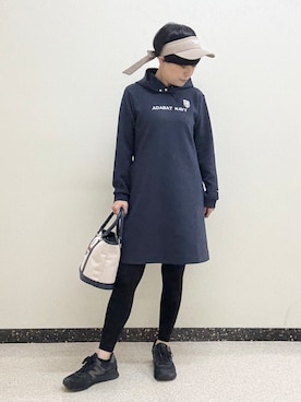 「アイテム（サンバイザー）」を使った、kimaさん（レディース・158cm）の秋コーディネート