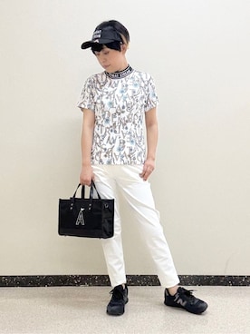 「アイテム（サンバイザー）」を使った、kimaさん（レディース・158cm）の冬コーディネート