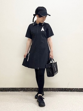 「アイテム（サンバイザー）」を使った、kimaさん（レディース・158cm）の冬コーディネート