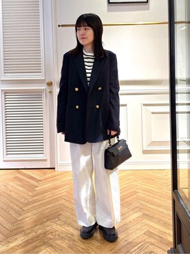 「AULENTTI（オウレンティ）のアイテム」を使った、cocoさん（レディース・151cm）の春コーディネート