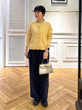 「AULENTTI（オウレンティ）のアイテム」を使った、cocoさん（レディース・151cm）の春コーディネート