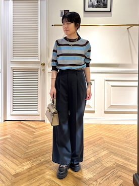 「AULENTTI（オウレンティ）のアイテム」を使った、cocoさん（レディース・151cm）の春コーディネート