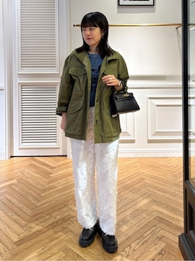 「AULENTTI（オウレンティ）のアイテム」を使った、cocoさん（レディース・151cm）の春コーディネート