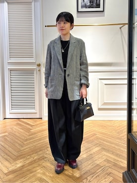 「AULENTTI（オウレンティ）のアイテム」を使った、cocoさん（レディース・151cm）の春コーディネート