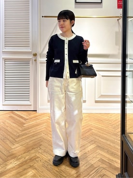 「AULENTTI（オウレンティ）のアイテム」を使った、cocoさん（レディース・151cm）の冬コーディネート