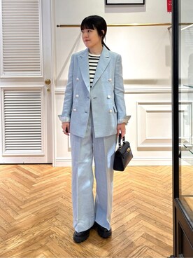 「AULENTTI（オウレンティ）のアイテム」を使った、cocoさん（レディース・151cm）の冬コーディネート