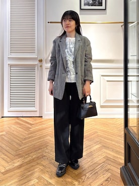 「AULENTTI（オウレンティ）のアイテム」を使った、cocoさん（レディース・151cm）の春コーディネート