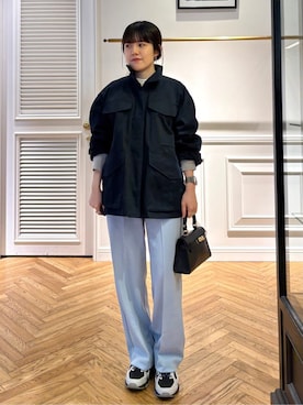 「AULENTTI（オウレンティ）のアイテム」を使った、cocoさん（レディース・151cm）の春コーディネート