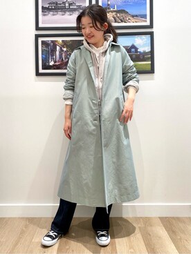 「Dessin（デッサン）の【SHERRILL】フレアデニム〈S～L〉（デニムパンツ、ブルー系）」を使った、Harunaさん（レディース・160cm）の冬コーディネート