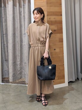 「THE SHOP TK （ザ ショップ ティーケー ）のアイテム（トートバッグ）」を使った、E.Yさん（レディース・153cm）の春コーディネート