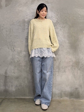 「THE SHOP TK （ザ ショップ ティーケー ）のアイテム」を使った、E.Yさん（レディース・153cm）の冬コーディネート