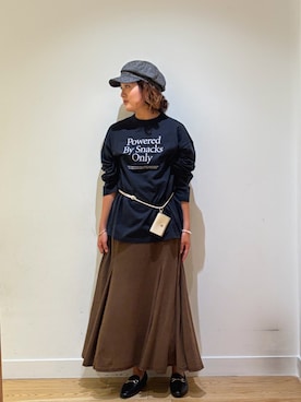 「URBAN RESEARCH DOORS(アーバンリサーチドアーズ)のアイテム(スカート)」を使った、あすさん(レディース・161cm)の秋コーディネート