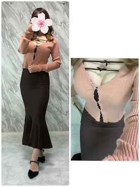 「COCO DEAL（ココディール）のアイテム」を使った、miさん（レディース・154cm）の冬コーディネート