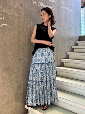 「SLOBE IENA（スローブイエナ）のアイテム」を使った、Kamiyaさん（レディース・164cm）の夏コーディネート