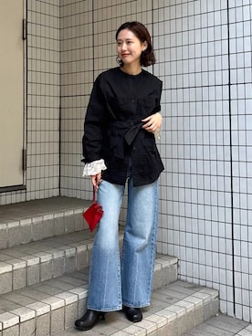 「ITTI（イッチ）のアイテム」を使った、Kamiyaさん（レディース・164cm）の春コーディネート