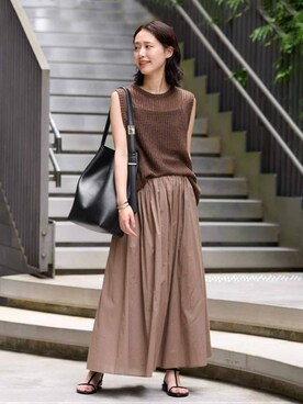 「SLOBE IENA（スローブイエナ）のアイテム」を使った、Kamiyaさん（レディース・164cm）の夏コーディネート