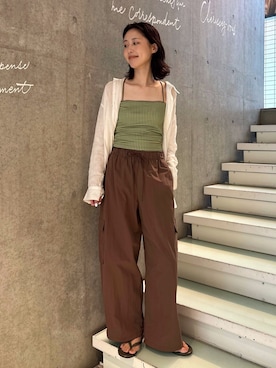 「SLOBE IENA（スローブイエナ）のアイテム」を使った、Kamiyaさん（レディース・164cm）の夏コーディネート
