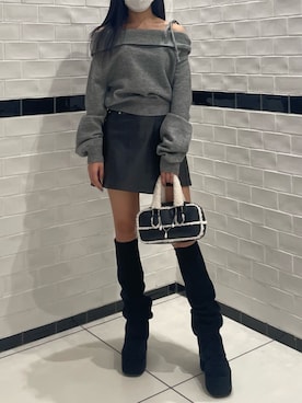 弓削りこさん（レディース・152cm）の冬コーディネート